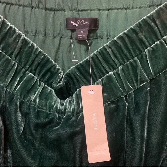 J.Crew Velvet Pull-On Skirt Green Size Medium NWT New - Picture 12 of 15